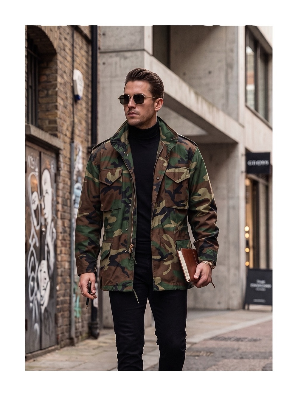 Vintage: Golden Mfg ☮︎︎ Military M65 Field Chore Jacket ☮︎︎ Army Camo Green ☮︎︎ - Picture 15 of 16